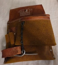 Action Leathercraft Tool Pouch Pockets & Loop Genuine Leather ALB-423L NO BELT