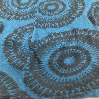 モチーフ GAP Top Sz XS Green Black Dandelions Batwing Sleeve V-Neck Stretch