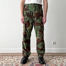 60s Vintage Military British Army 1968 Pattern DPM Camo Combat Trousers