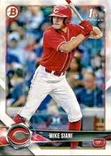 LOT OF 20 2018 BOWMAN DRAFT 1ST BASE PAPER PROSPECT BD161 MIKE SIANI REDS