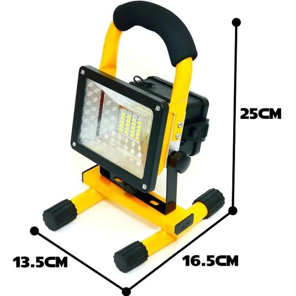 Projecteur LED 30W rechargeable à 3 modes de lumière et autonomie longue