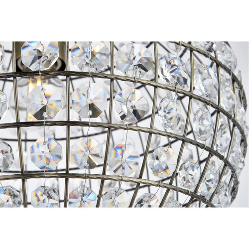 Pendant Crystal Chandelier Antique Bronze Light Kitchen Dining Room Lighting - Picture 8 of 8