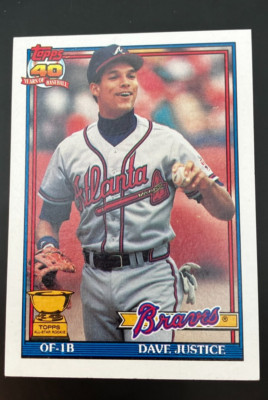 1991 Topps - David Justice #329
