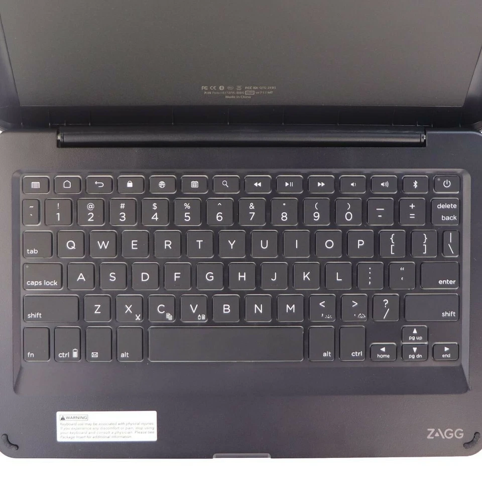 Teclado y funda inalámbricos para tablet serie ZAGG Folio para Ellipsis 10 HD - negro Foto 3 de 4