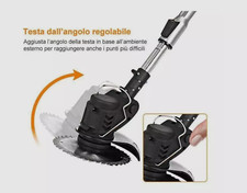 Decespugliatore A Batteria 21V - 2 Batterie 4.0Ah, 4 Lame, Ruote Regolabile | Taglia Erba E Arbusti - Foto 2