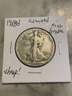 1918 d walking liberty half dollar Cleaned Bargain Free Shipping