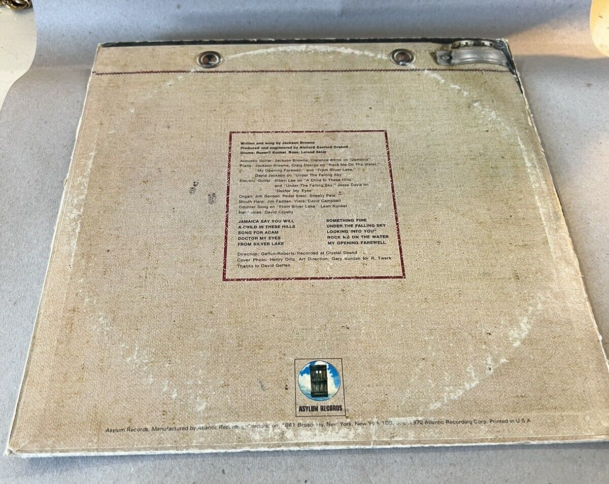 JACKSON BROWNE SATURATE BEFORE USING 33 RPM. LP ASYLUM ST-AS