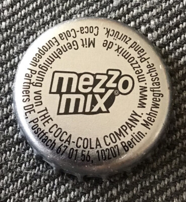 KK Crown Cap Coca Cola Mezzo Mix Coke Bottle Cap Kroni Tappi Chapa Xapa