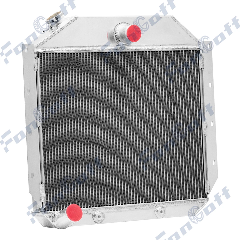 3 Row Aluminum Radiator Fit 51-57 International Harvester L/R/S Series Truck Foto 2 de 4