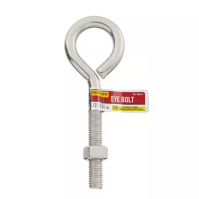 DECKMATE Eye Bolt Marine Grade Stainless Steel 1/2-13 X 6 in includes Nut