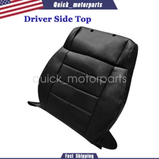 Driver Top Back Replacement Leather Seat Cover Black For 08-12 Jeep Wrangler