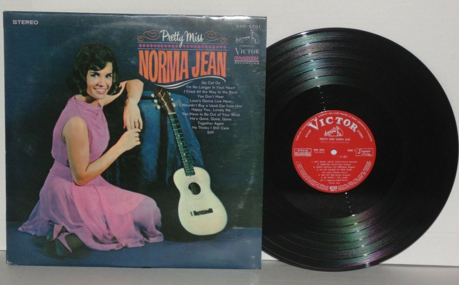 NORMA JEAN Pretty Miss Japanese LP Victor Vinyl SHP-5701 PLAYS WELL Country