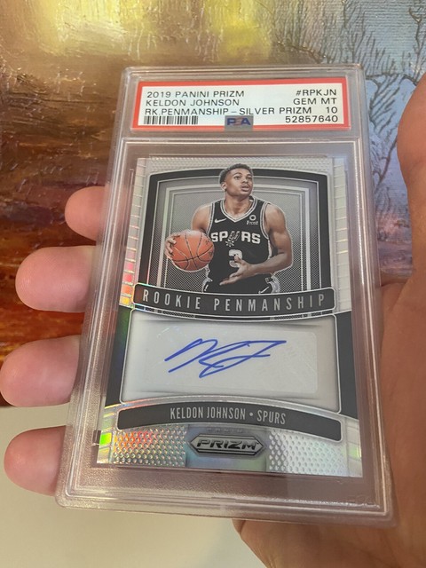 2019 Panini Silver Prizm Rookie Penmanship Keldon Johnson RC AUTO PSA 10! WOW 🏀