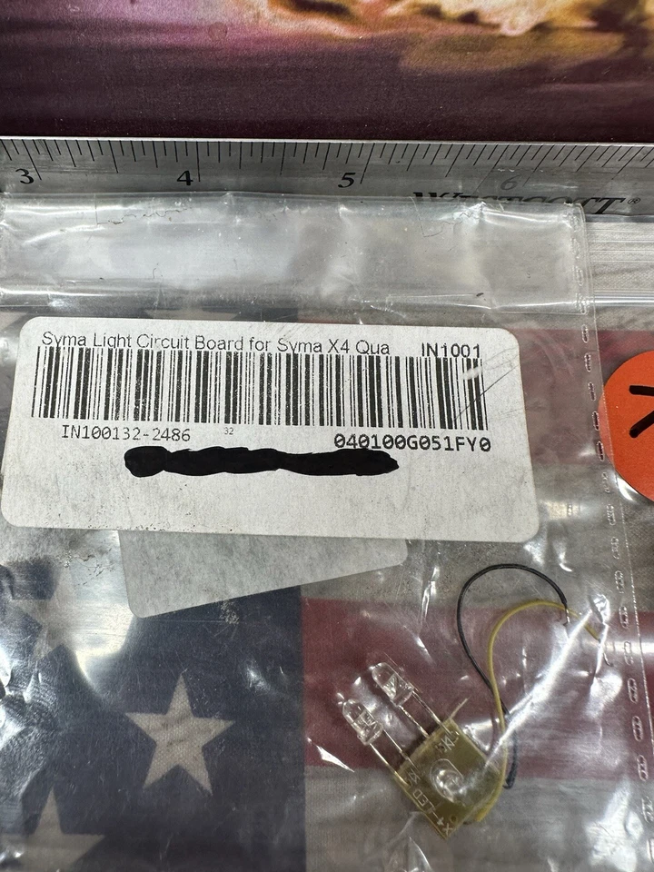 SYMA #100132-2486 LIGHT CIRCUIT BOARD for: X4 RC Quad New - Image 3 of 4