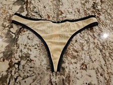 True Vintage Victoria's Secret Angels Soft Lace Thong Panty