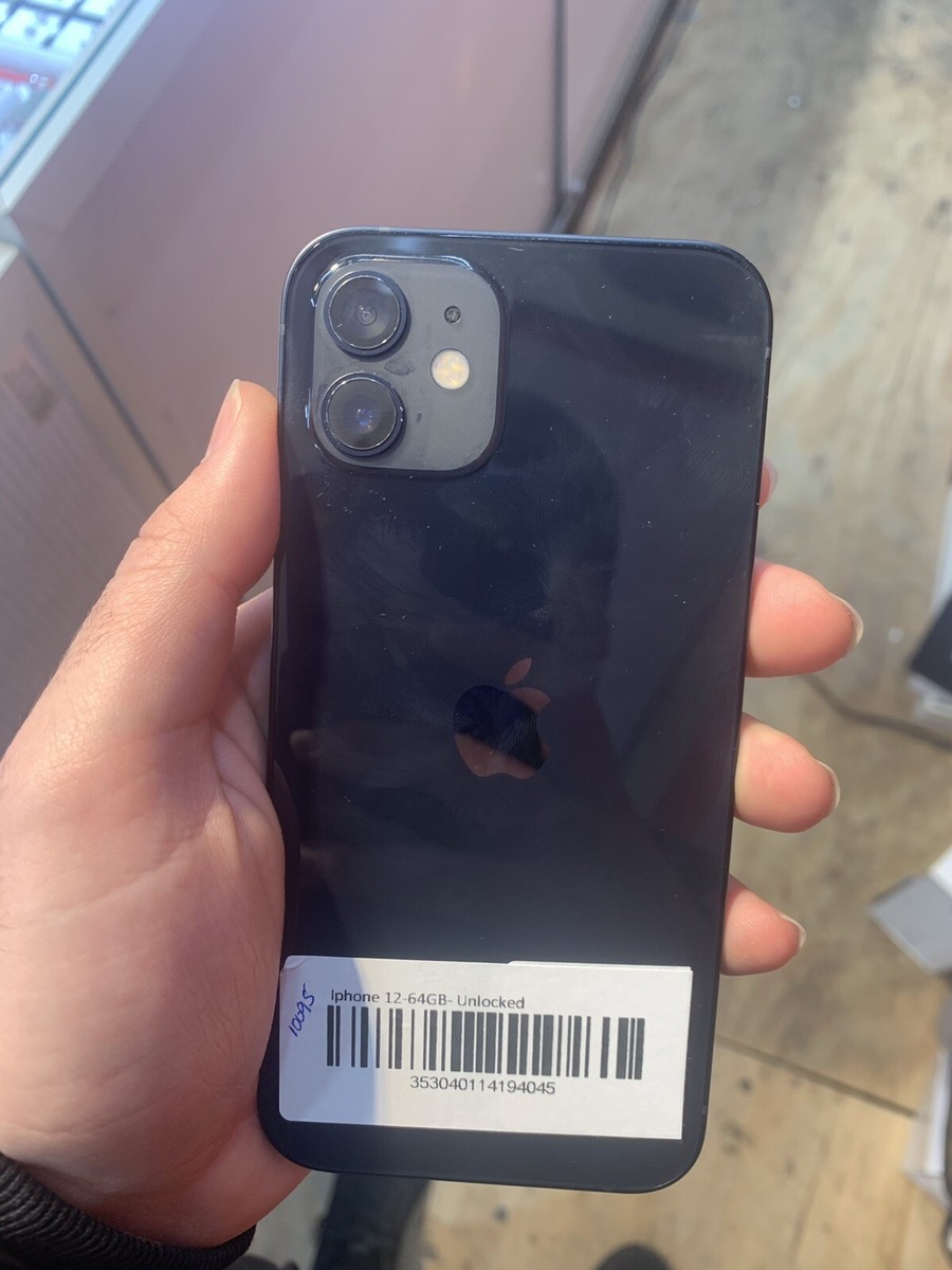 Apple - 新品同様 iPhone 12 64GB 黒 BLACK 判定○ docomo Apple iPhone 12 64GB Black Fair Unlocked - New Battery