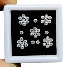 VVS 40 Pcs D Color Loose White Moissanite 1.8mm Round Cut Wholesale Lot