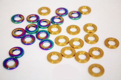10Pcs Titanium M6 Flat Washer Bolt-Washers Gaskets Grade 5 Ti-6Al-4V 10Pcs Titanium M6 Flat Washer Bolt-Washers Gaskets Grade 5 Ti-6Al-4V