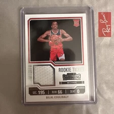 2023-24 Panini Contenders Bilal Coulibaly Rookie Ticket Patch Wizards RC