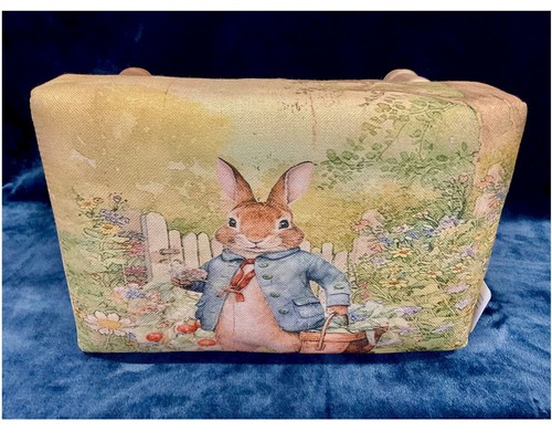 Peter Rabbit Rectangular Linen Footstool MIN2132 - Picture 4 of 6