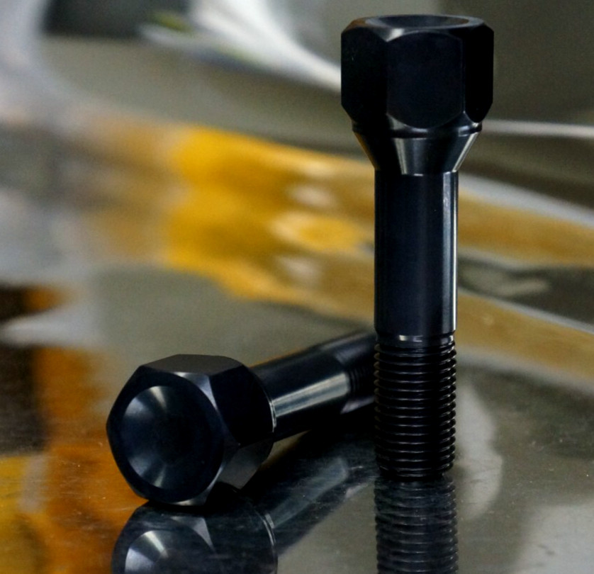 20x set Ferrari Black Titanium Lug Bolt 14x1.5 22mm 52mm