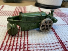 VTG Hubley HUBER Road Roller Cast Iron Green 4 1/4" 