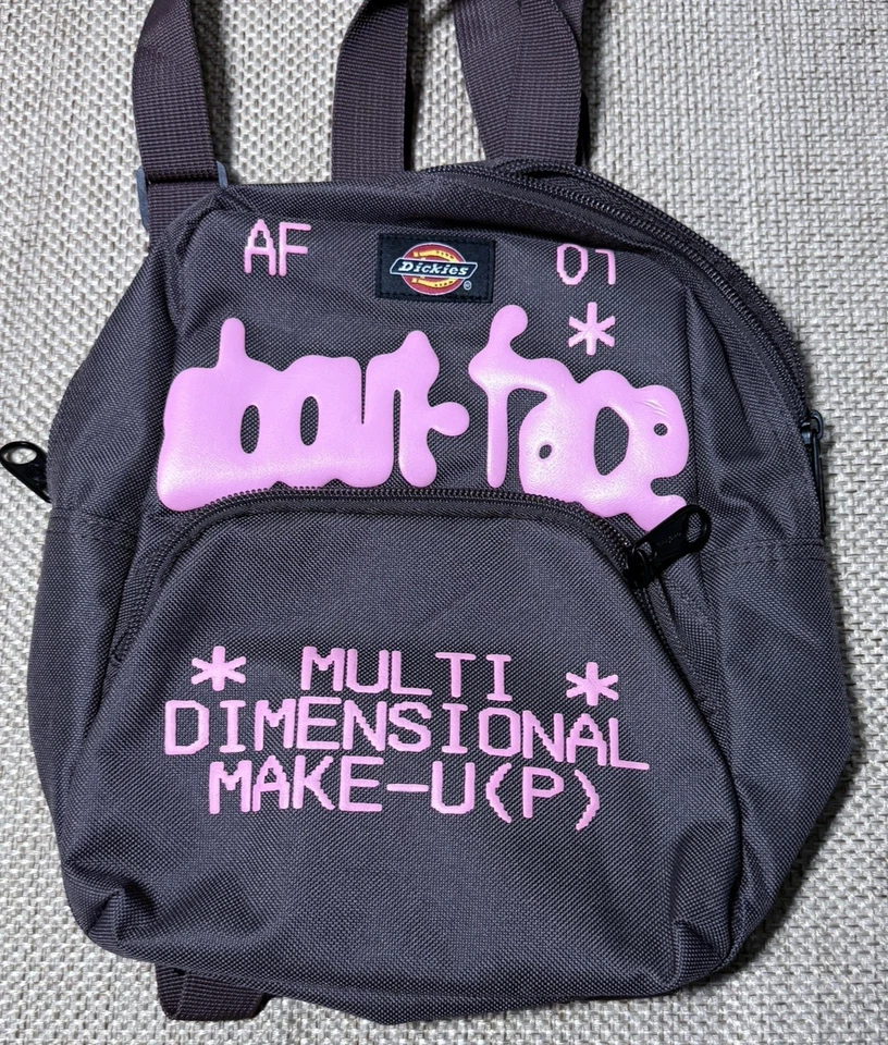 Dickies Backpack Halsey Collab Mini About Face Limited Edition Brown Makeup Bag - Image 4 of 4