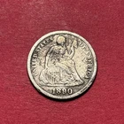(1) Beautiful Antique 1890-P Seated Liberty Dime CHOICE F-FINE NICE DETAIL