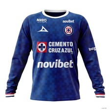 Personalized LIGA MX Cruz Azul Long Sleeve Shirt 2026 Home Design