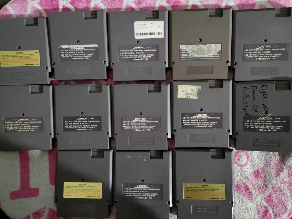 Лот товаров NES необычные 13 игр Megaman Contra Final Fantasy подлинный чек описание  - Изображение 3 из 4