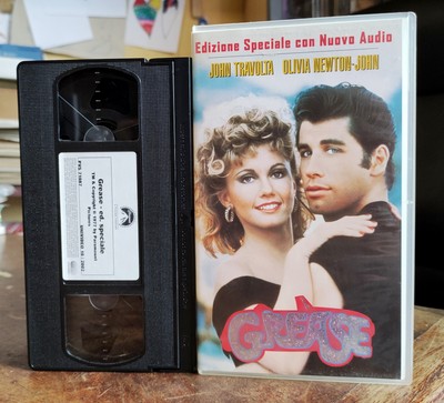 GREASE John Travolta Film VHS PAL Italien RARE COLLECTION Beschreibung lesen