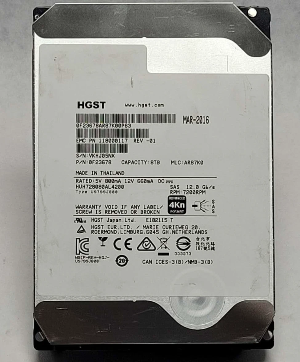 HGST 8TB Computer Internal Hard Disk Drives for sale | eBay