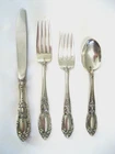 King Richard by Towle Sterling Silver Vintage FOUR-PLACE Place Setting