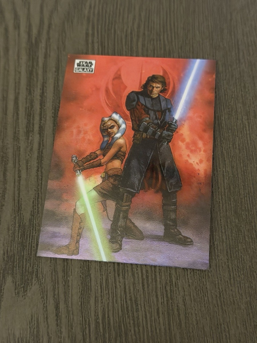 2025 Topps Chrome Star Wars Galaxy #71 ANAKIN & AHSOKA by Terese