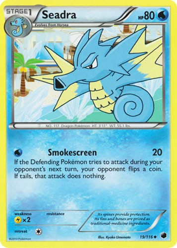Seadra - 19/116 - Uncommon - Heavily Played - Plasma Freeze