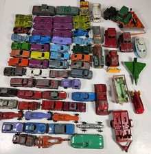 Mixed Lot Tootsie Toys, Lesney Vintage Diecast Huge Lot Of 68 For Restoration 