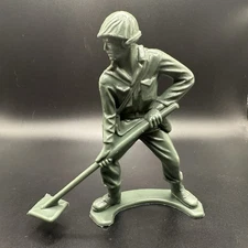 Vintage Large TIM-MEE TOYS  - Soldier Figure Green 5 Inches Made In USA