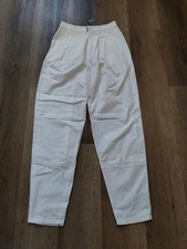 NWT Vintage Esprit Spirt High Waist Pleated Pants tapered leg Cotton Size 9/10