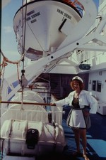 1990s Viking Serenade Cruise Ship Woman Sailor Costume Vintage 35mm Slide