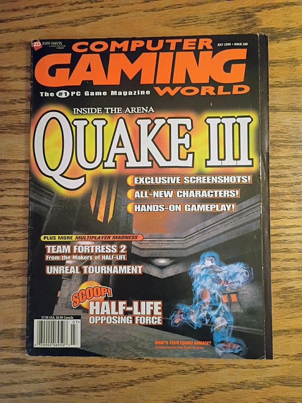 Computer Gaming World July 1999 Issue 180 Quake III Unreal Tournament Team