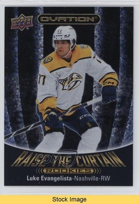2023-24 Upper Deck Ovation Raise The Curtain Rookies Luke Evangelista READ 17ar
