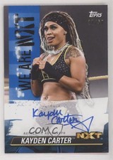 2021 Topps WWE NXT We Are NXT Auto Blue 21/50 Kayden Carter #A-FS Auto 5h0