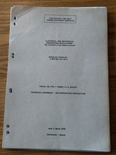 Land Rover 1 Tonne 101 GS FFR  Handbook Waterproofing Instructions Manual