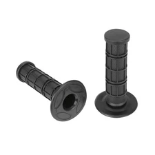 2x Soft Rubber 7/8" & 1" Handlebar Hand Grips Universal Motorcycle Hand Grips