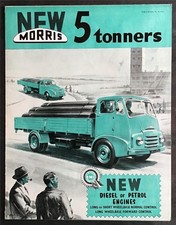 MORRIS 5 TON TRUCKS Sales Brochure Aug 1955 #H5552