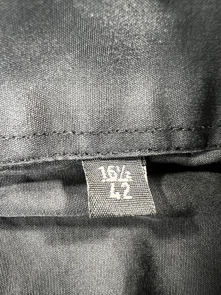 Camisa Paul Smith London Para Hombres 15.5 42 Negra Babero Frontal Calce Ajustado Hecha en Italia Algodón Foto 4 de 4