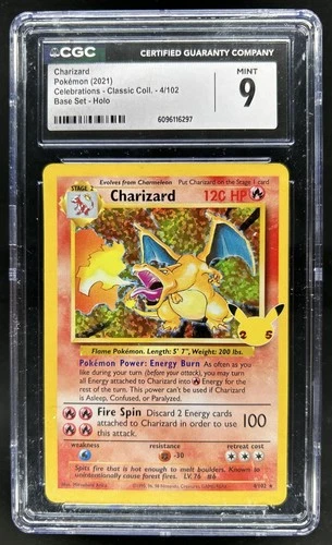 2021 Pokemon SWSH Celebrations Charizard Classic Collection #4/102 CGC 9