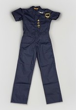 Berne Coveralls 38-40 Chest Tall/navy Blue/short Sleeve/medium