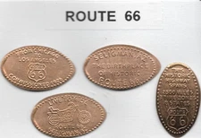 Elongated Pennies-Motoporium -Seligman, Arizona The Mother Road Route 66