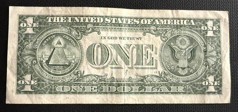 March 29th 1942 Birthday Note Fancy Serial Number One Dollar Bill 29031942 - Image 3 of 3